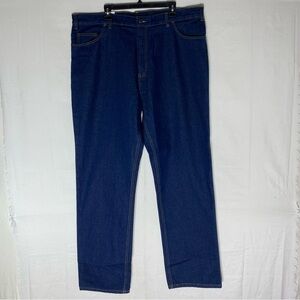 Full Blue Dark Wash Relaxed Fit 5 Pocket Jeans 42X36 NWT